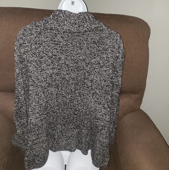 CJ banks women's cardigan sweater size X ( 14w ) black and white  color - Picture 2 of 7